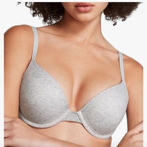 PINK WEAR‎ EVERYWHERE PUSH-UP BRA GREY SZ 32C nwt